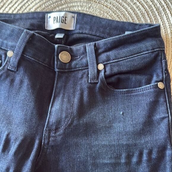 Paige Verdugo Ultra Skinny Jeans Dark Wash Size 23 Stretch Denim Used‎ - Picture 3 of 7